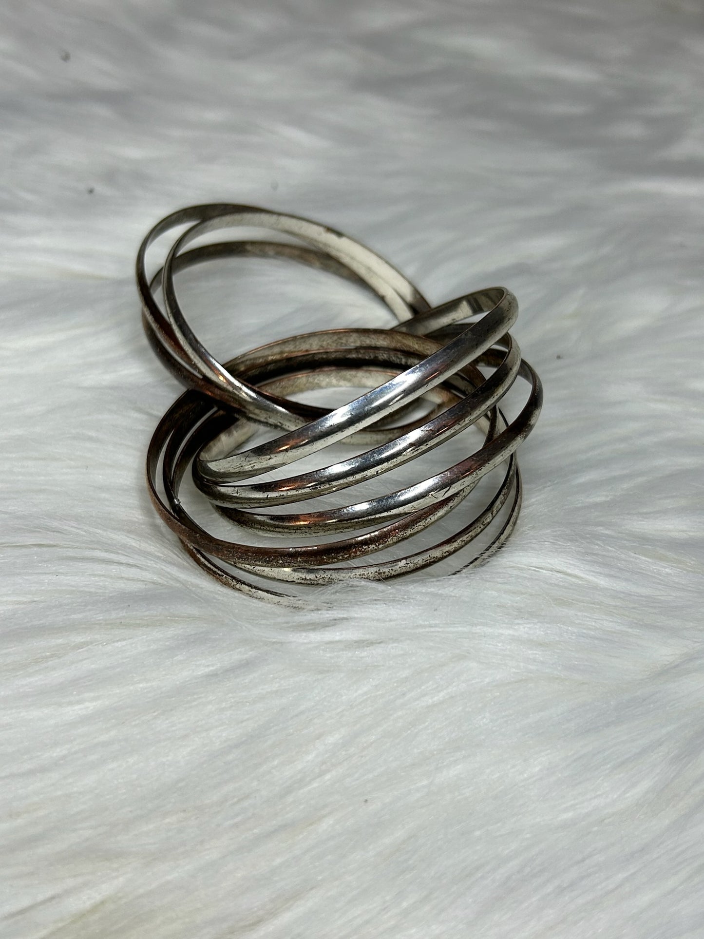 Silver Bangle Set