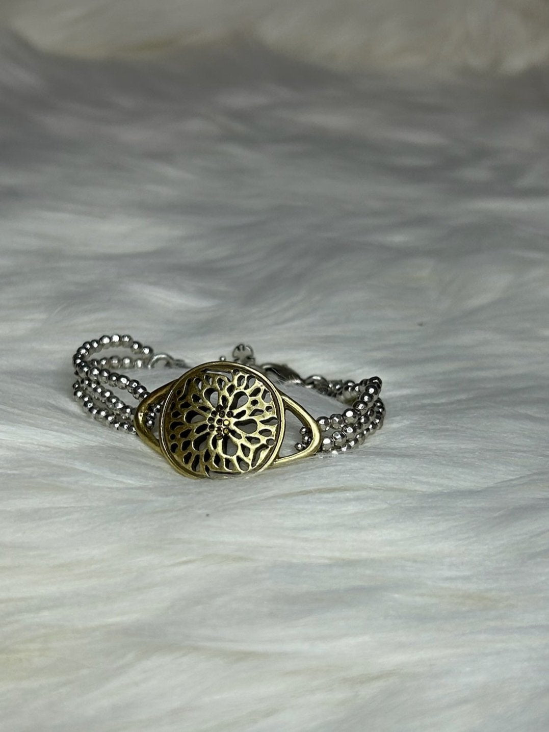 Silver and Gold Chain bracelet