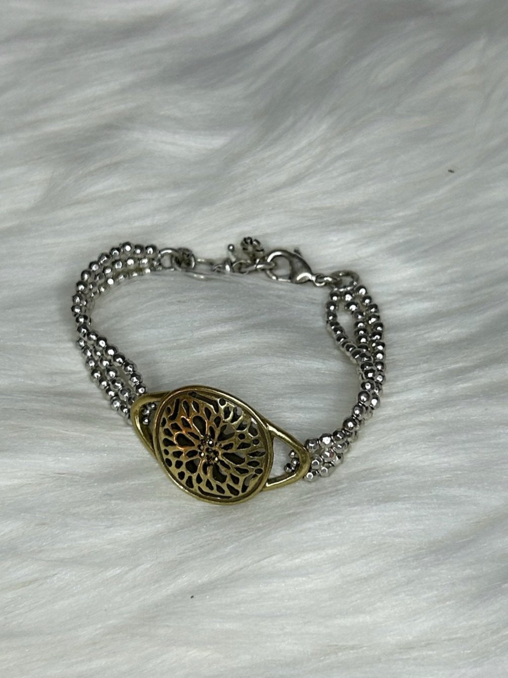 Silver and Gold Chain bracelet