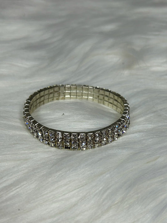 Silver Rhinestone Bracelet