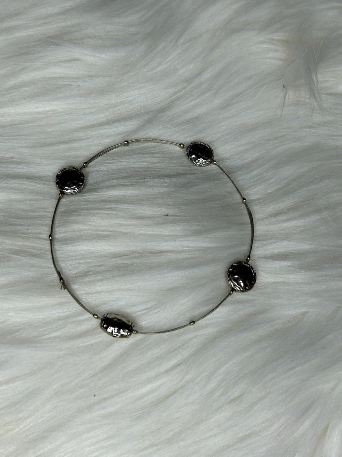 Silver Thin Bangle Bracelet