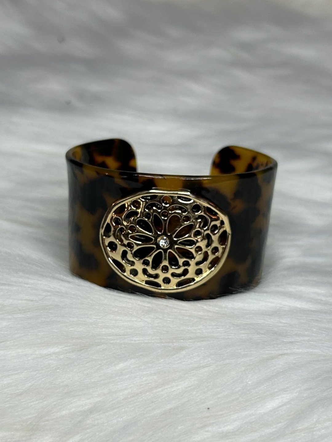 Leopard and Gold Bangle