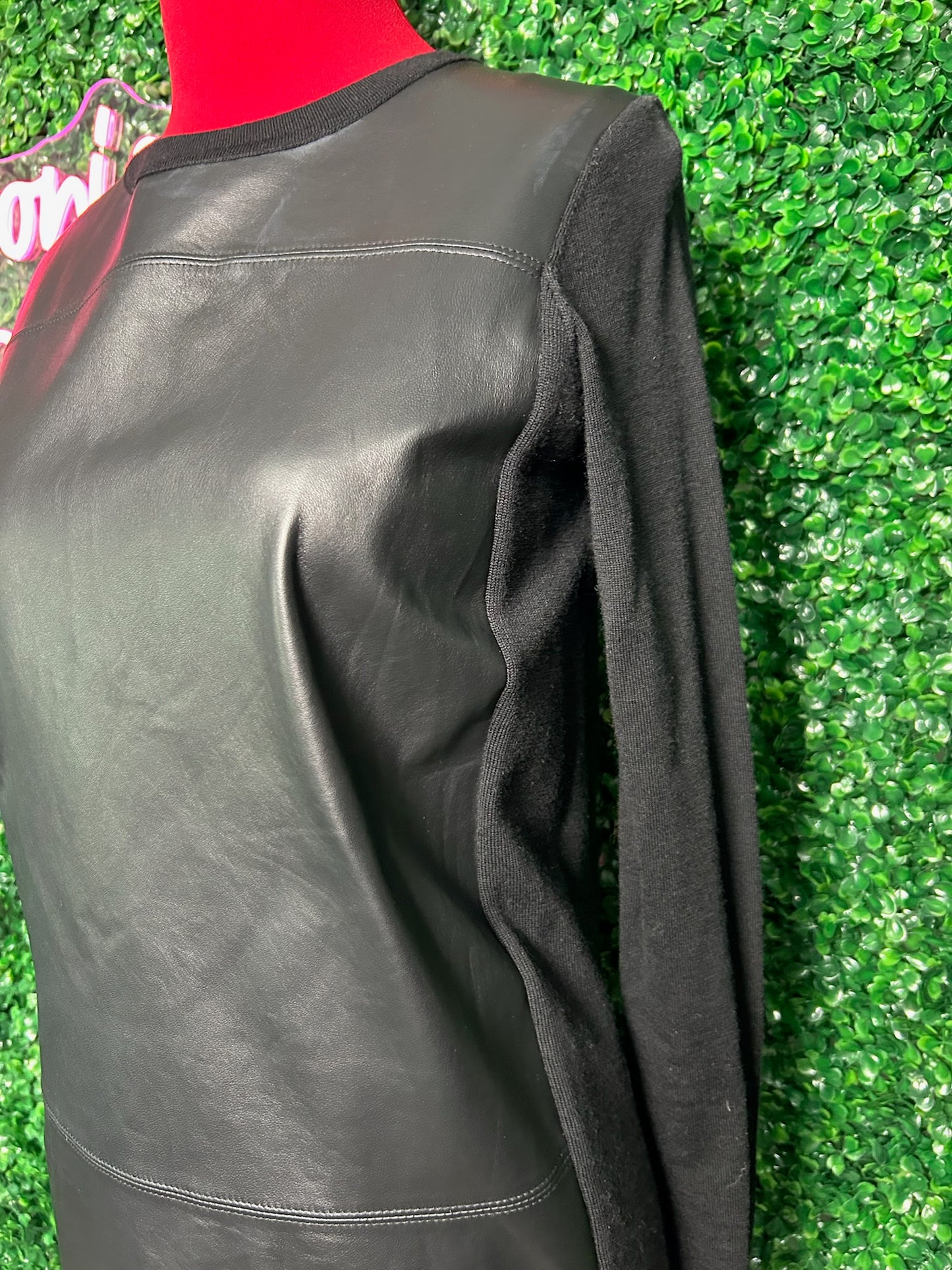 Vince Black Leather Dress