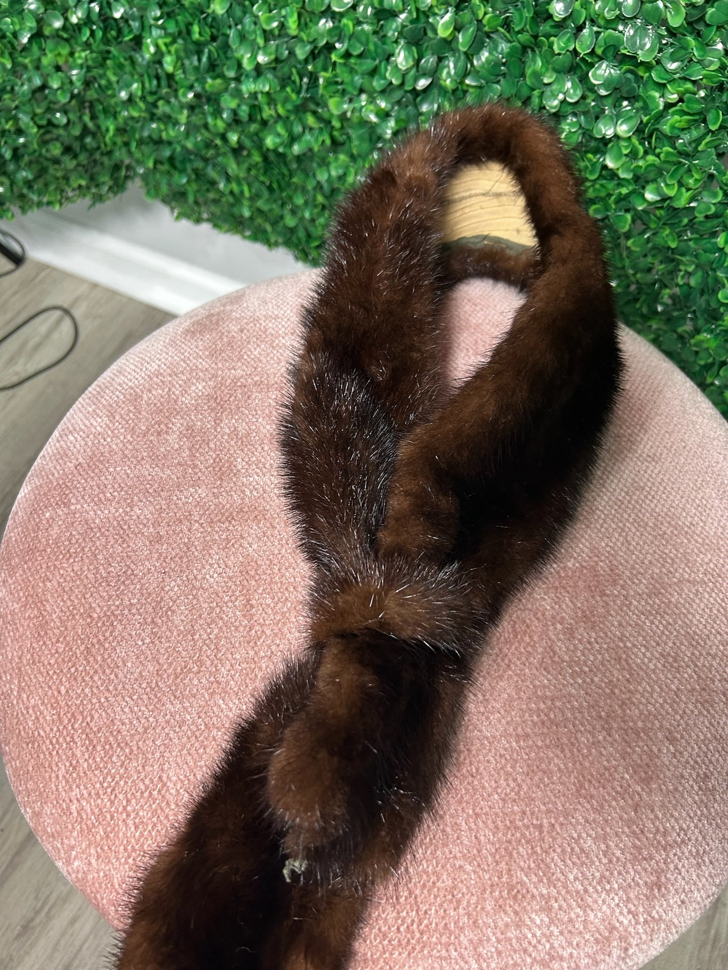 Vintage Brown Fox Stool