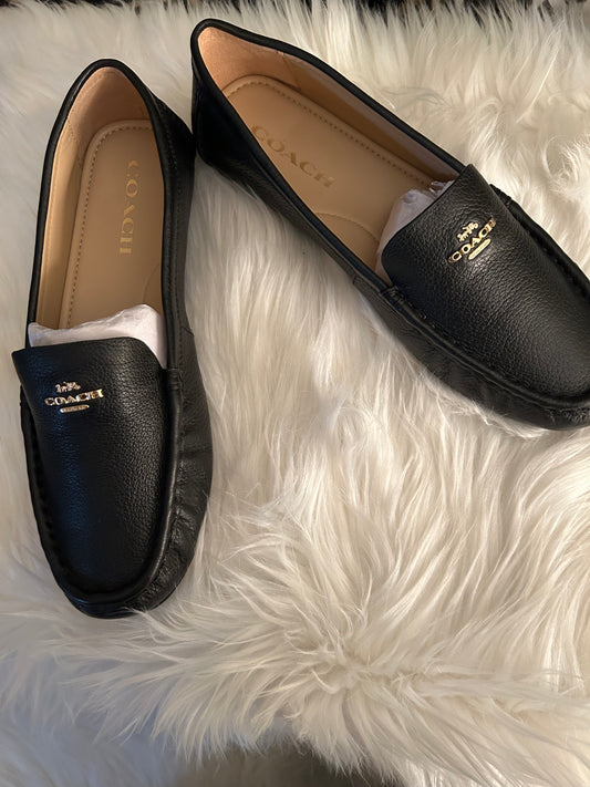 Coach Black driving loafer