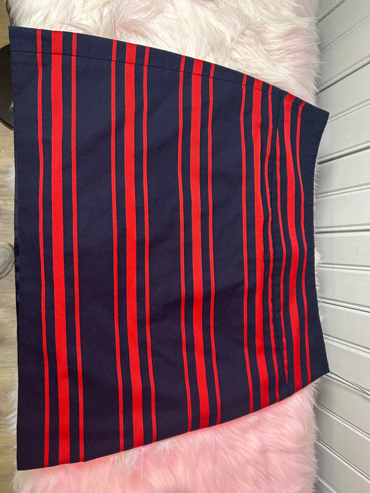 Red and blue skirt