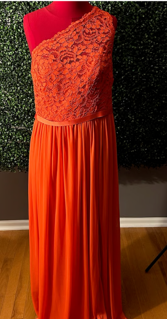 One Shoulder Davids Bridal Dress
